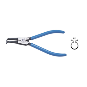 スナップリングプライヤ シャフト用ベント(軸用曲爪)